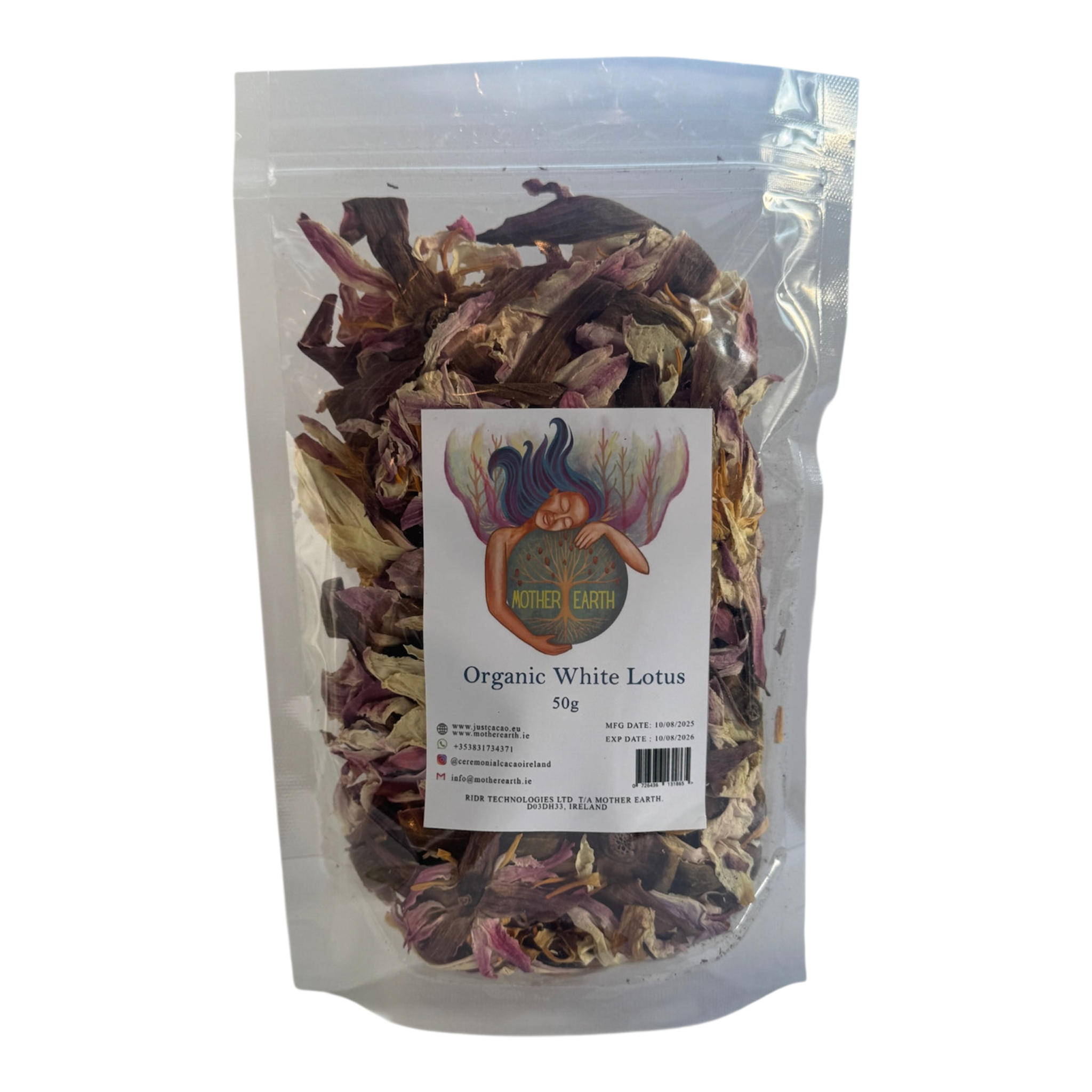Mother Earth Organic White Lotus Petals (50g)