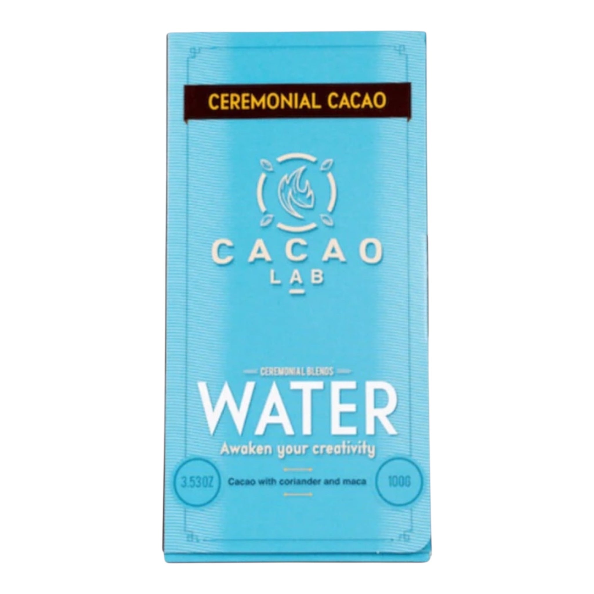 Ceremonial Cacao - Water Element: Invoke Your Creativity (100g bar)