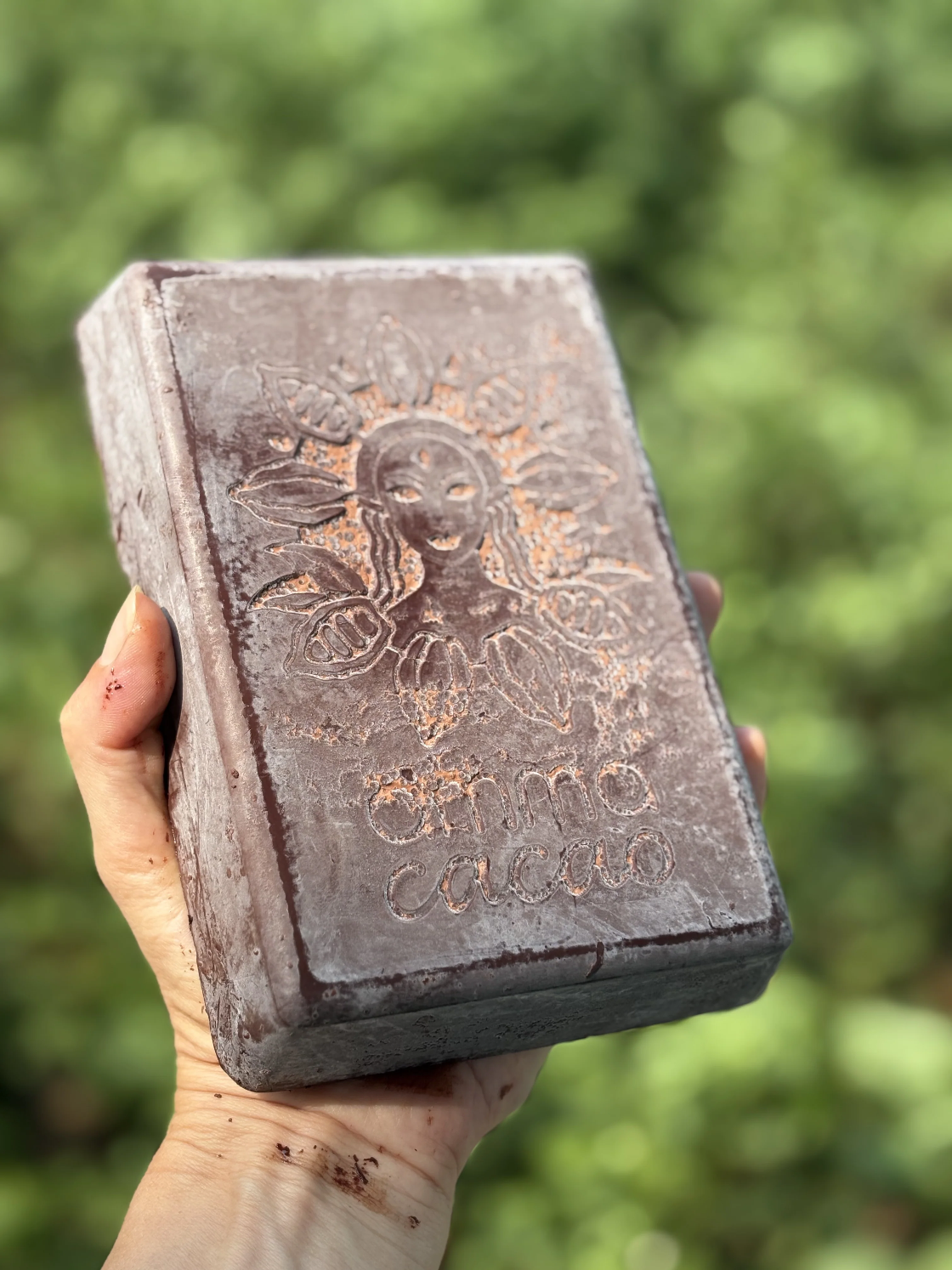 Ceremonial Cacao. Artisanal Fermenations - Cardamom 500g block.
