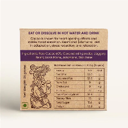 AmmaBar RELAX - Ayurvedic Shrooms Blend In A Holistic Cacao Bar - single bars. 36g