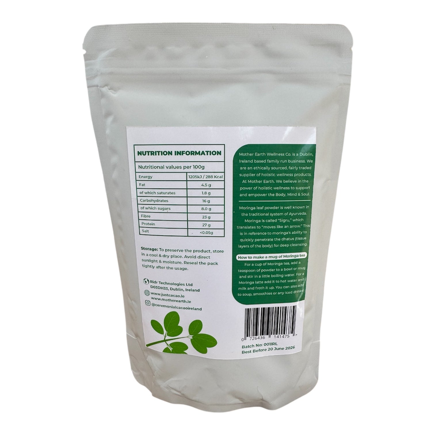 Ceremonial Grade Matcha and Moringa