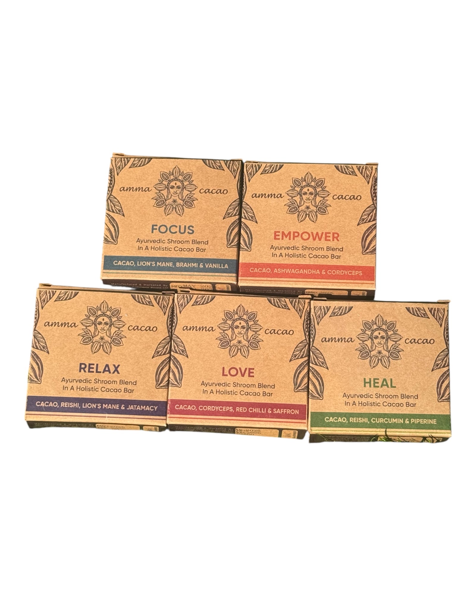 Ceramic Mug with Ayurvedic Amma Cacao Bars (36g) – Mindful Wellness Gift