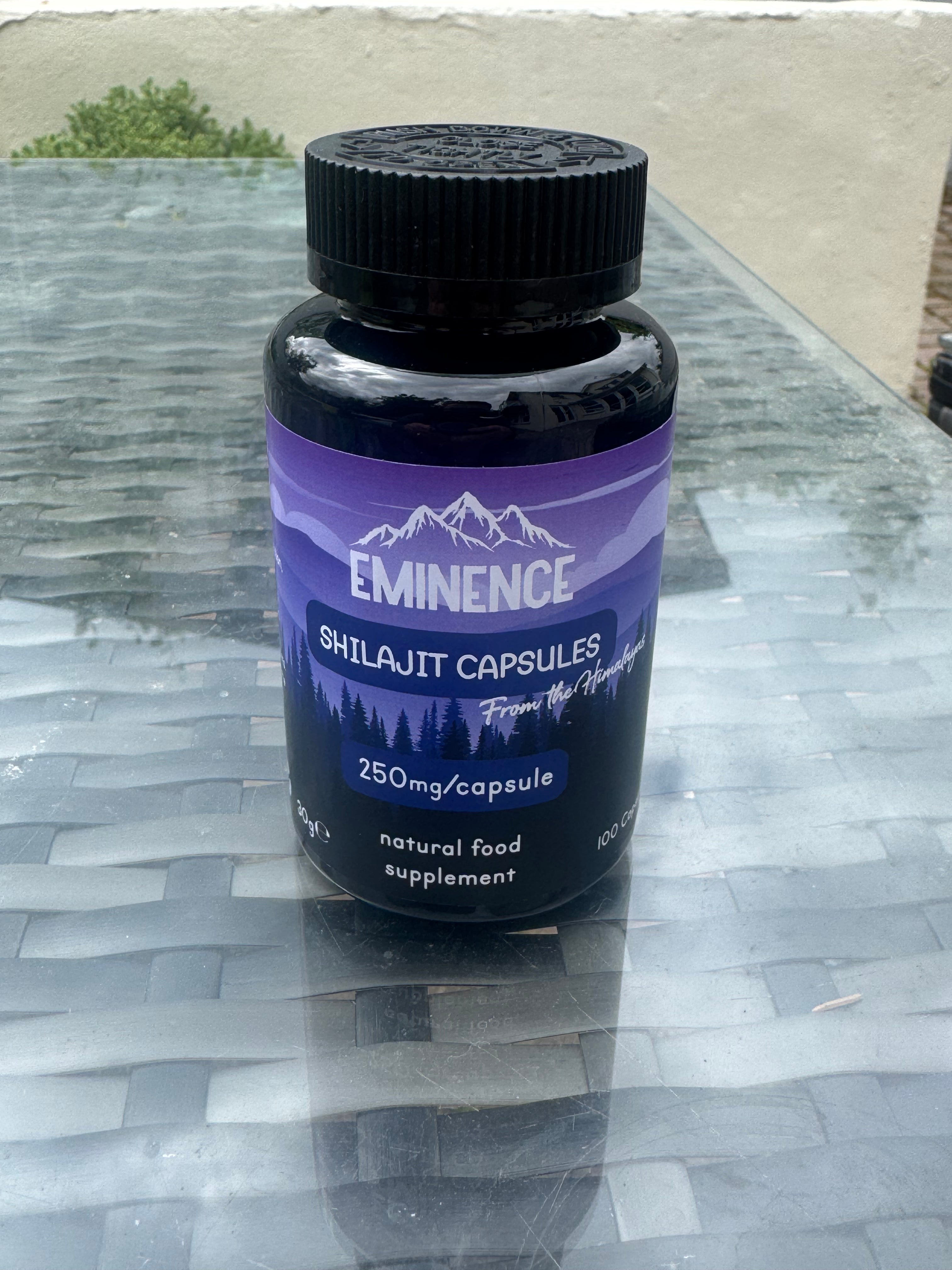 Eminence Shilajit Capsules - 250mg per Capsule. 100 Capsules. Ayurvedic.