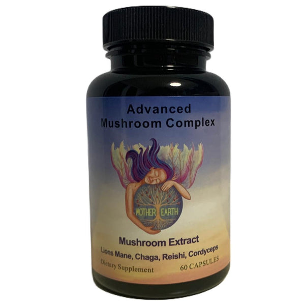Mother Earth Advanced Mushroom Complex Capsules. 1 Month Supply.