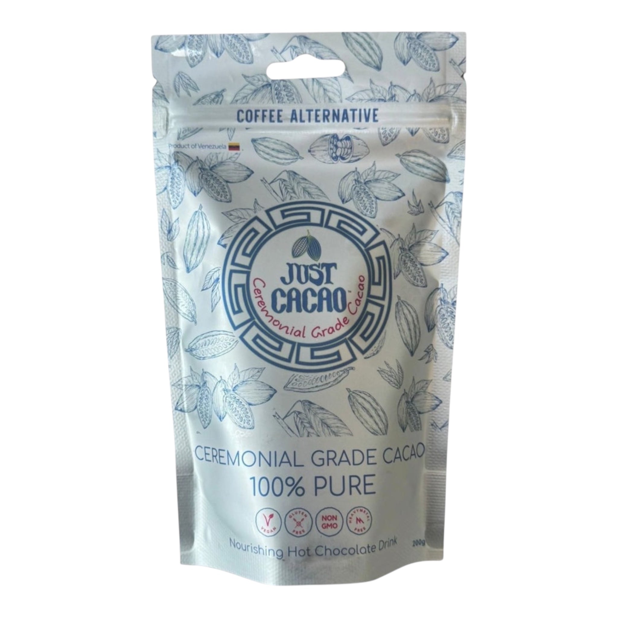 100% Pure Ceremonial Grade Just Cacao - Rich Venezuelan Blend.