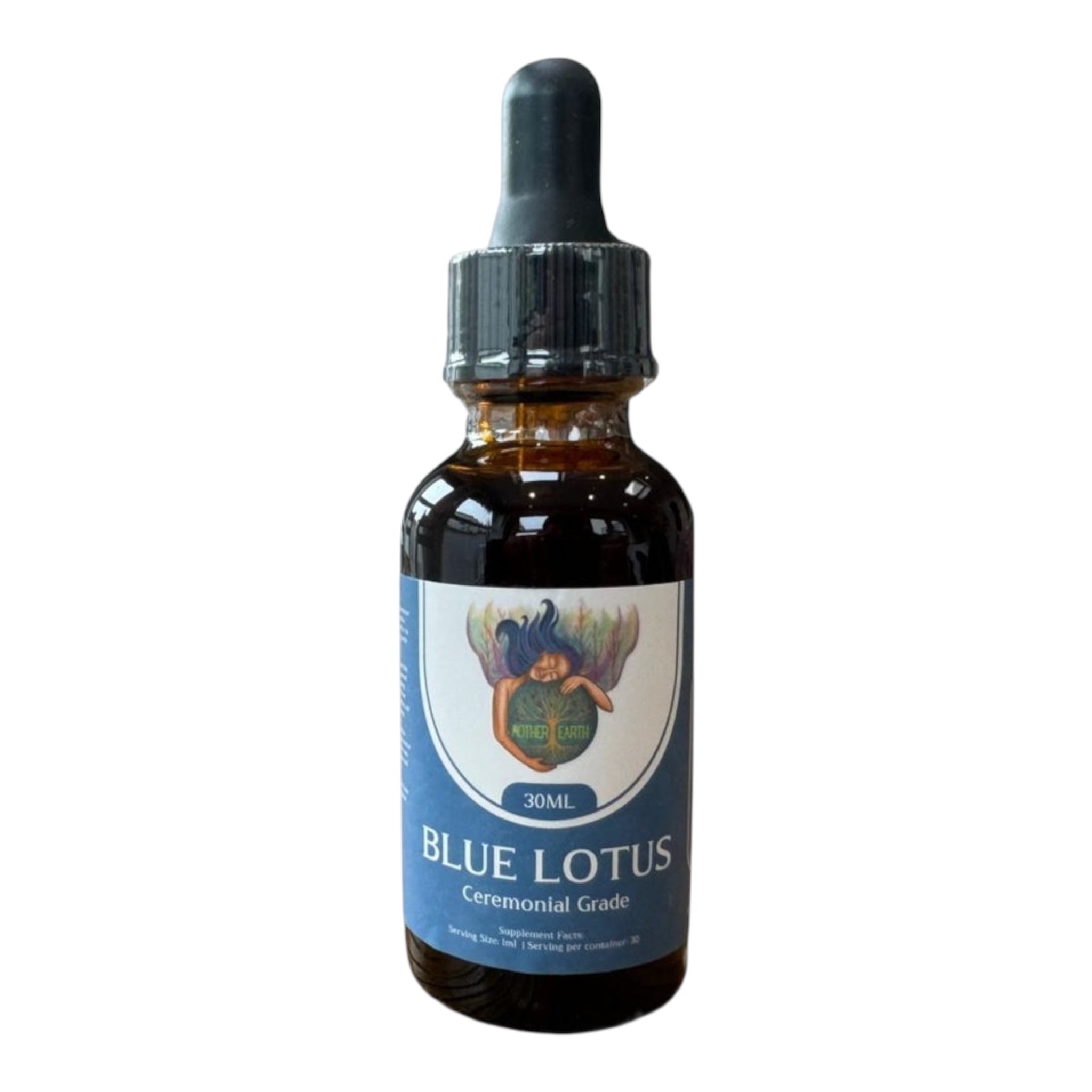 Mother Earth Blue Lotus Tincture - 100% Pure. 30ML.