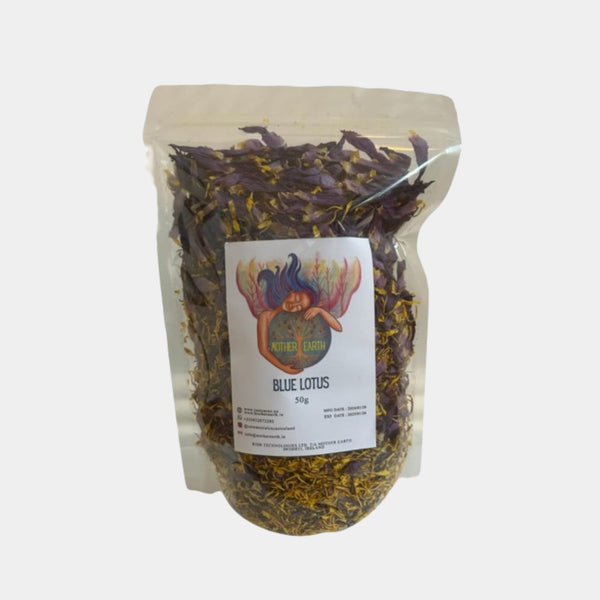 Egyptian Blue Lotus Flowers & Crushed Petals (50g)