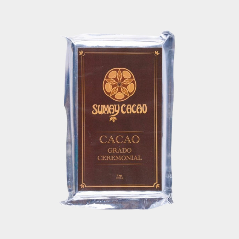 100% Cacao (NB: Cacao Lab EU is rebranded as Sumay Cacao. Same product, different packaging) - Smooth Ecuadorian Blend - Arriba National - 1KG Solid Cacao Bar