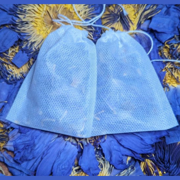 Mother Earth Egyptian Blue Lotus in Reusable Tea Bags X2. Two Dreamy Doses!