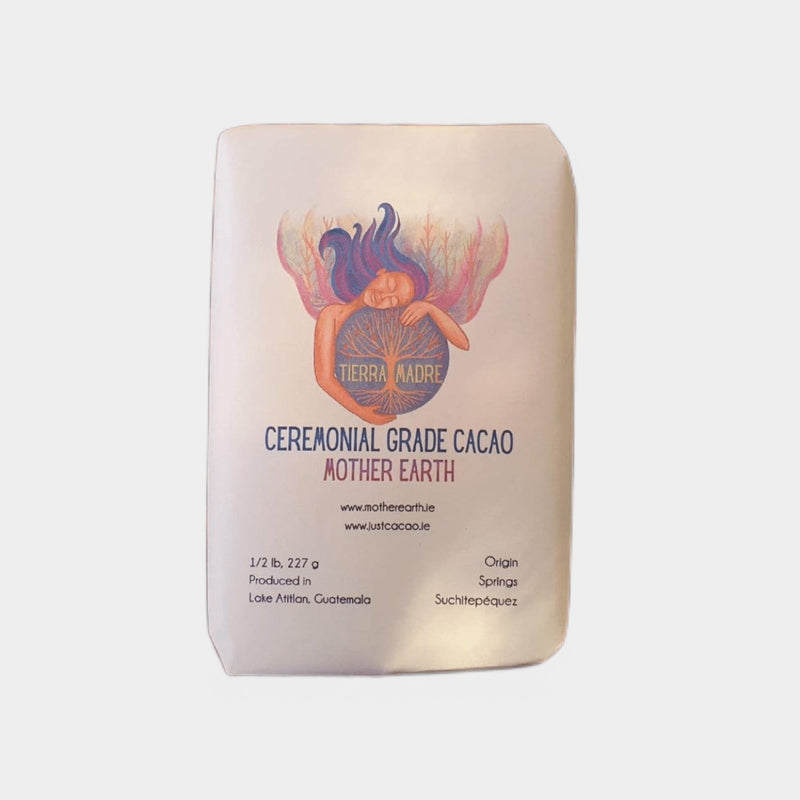 100% Ceremonial Cacao - Mother Earth - Finest Guatemalan Blend. Solid Cacao Bar. Supports Womens Collective.