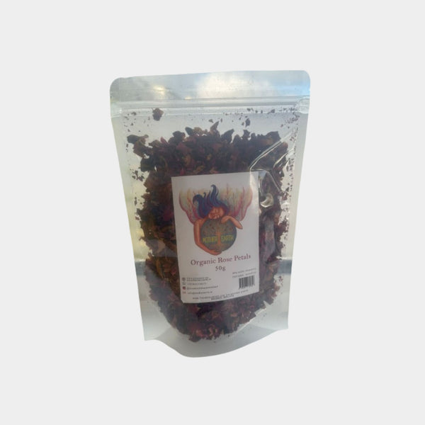 Mother Earth Organic Rose Petal Tea - 100% Pure. (50g)